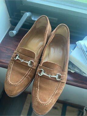 Women’s 6.5 Narrow Suede Horsebit Loafers Meermin
